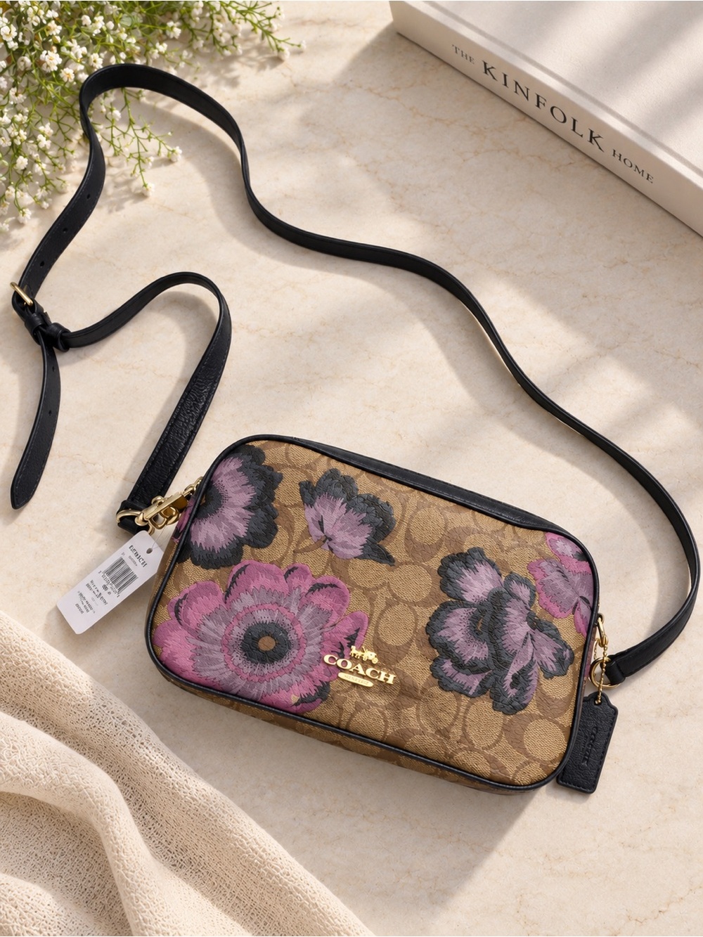 NWT Coach x Kaffe Fassett Jes Crossbody Bag Signature Floral Limited Edition